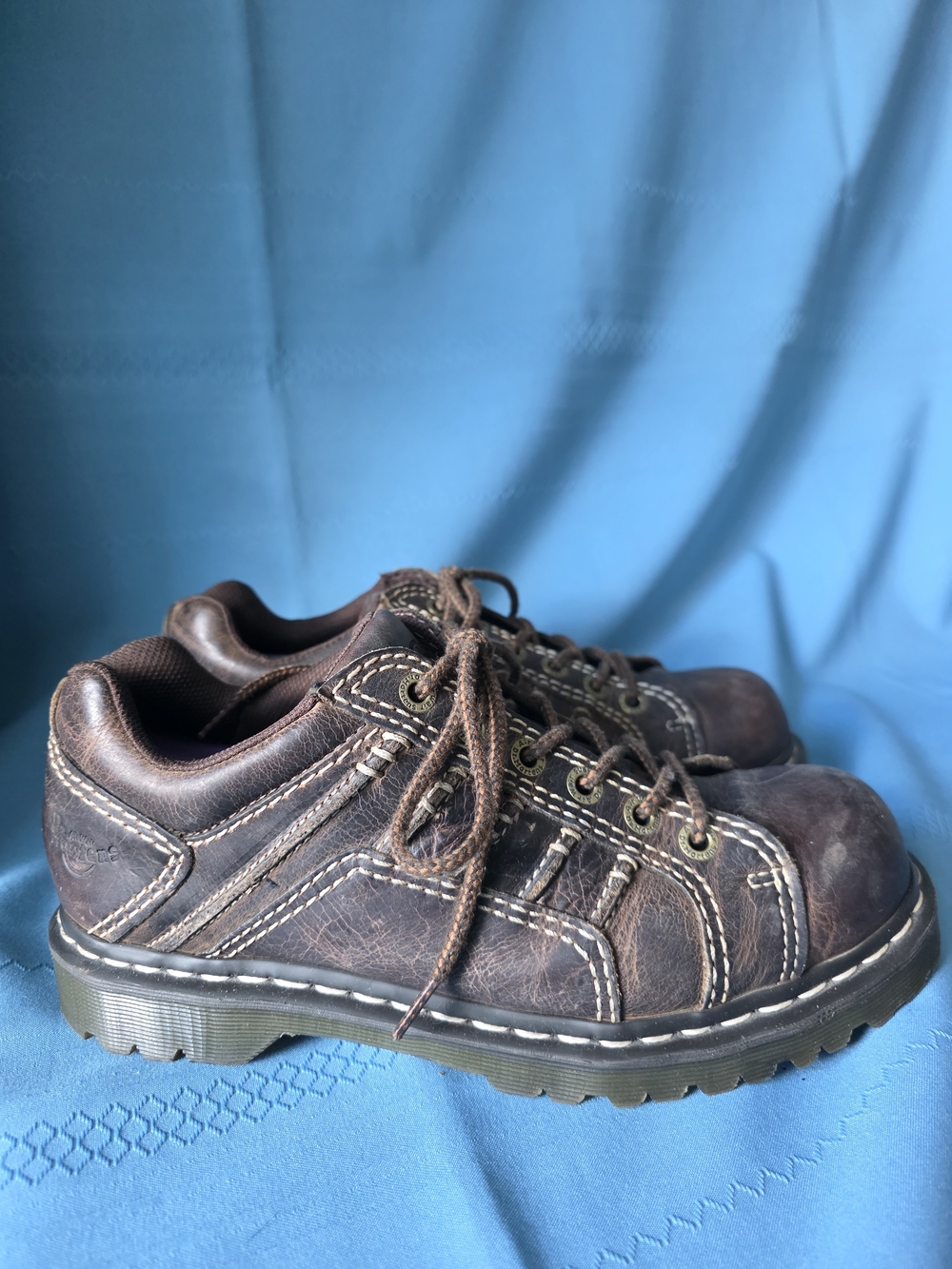 Dr. Martens Vintage Keith Chunky Leather Shoes Brown Casual Oxfords Men 10 Wm 11
